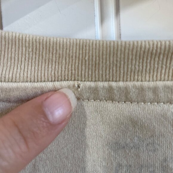 Disney Shirt Womens Medium Light Yellow Winnie the Pooh Embroidered Unisex Soft - Picture 5 of 8